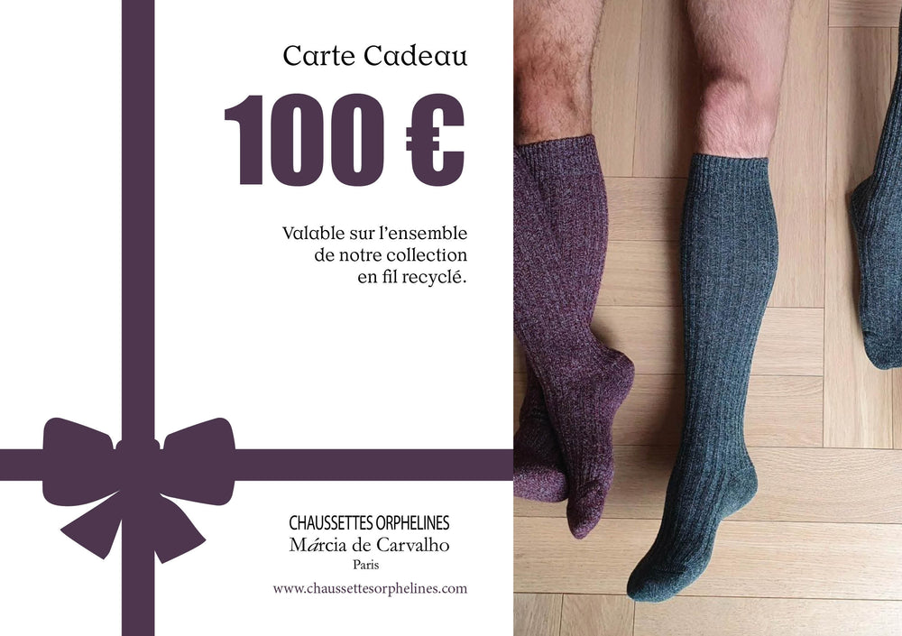 Carte cadeau Chaussettes Orphelines 100€
