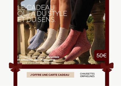 Carte cadeau Chaussettes Orphelines 50€