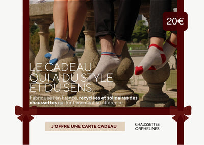 Carte cadeau Chaussettes Orphelines 20€