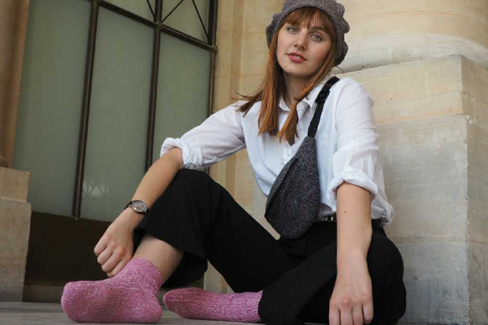 Chaussettes illustrées fabriquées en France à l'humour décalé et